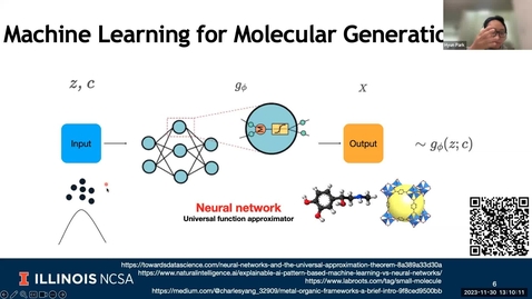 Thumbnail for entry AI for Science using Delta - Session 4: Generative AI for Metal-Organic Frameworks