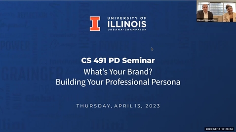 Thumbnail for CS 491 - Professional Development Seminar: What's Your Brand? Developing Your Professional Persona