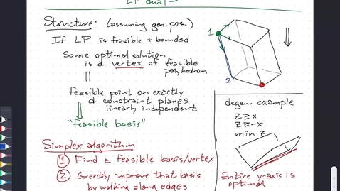 Thumbnail for Mar 23: Linear programming intro
