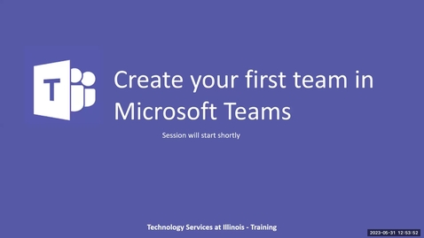 Thumbnail for Create your first Team