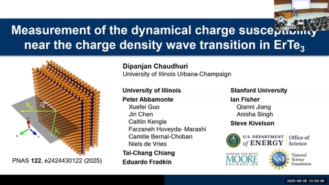 Thumbnail for Condensed Matter Seminar - Dipanjan Chaudhuri, University of Illinois at Urbana-Champaign