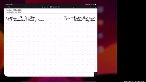 Thumbnail for CS/ECE 374 AL1/BL1 - Lecture 19 - Breadth first search, dijkstra's algorithm
