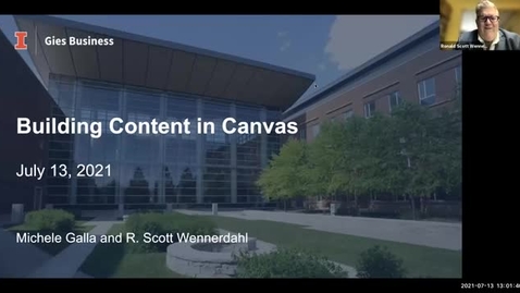 Thumbnail for entry Building Content in Canvas