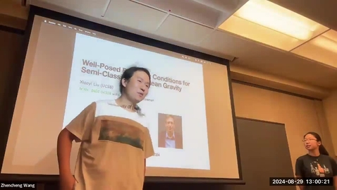 Thumbnail for Xiaoyi Liu - Well-Posed Boundary Conditions for Semi-Classical Euclidean Gravity
