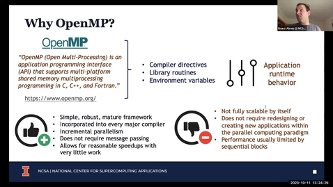 Thumbnail for entry Intro to Shared Memory Parallel Computing with OpenMP Workshop - October2023