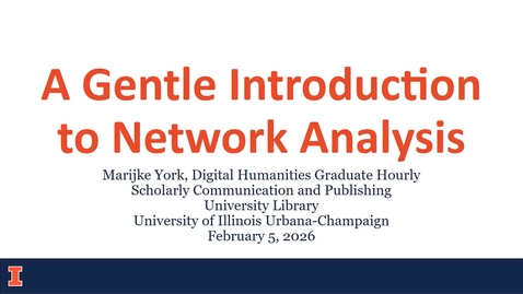 Thumbnail for A Gentle Introduction to Network Analysis
