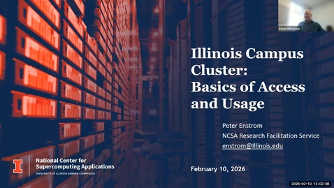 Thumbnail for Getting Started on the Illinois Campus Cluster