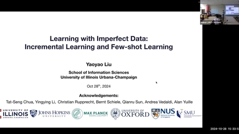 Thumbnail for Colloquium - Yaoyao Liu, &quot;Learning from Imperfect Data: Incremental Learning and Few-shot Learning&quot;