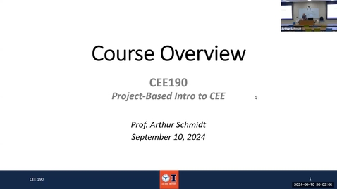 Thumbnail for Fall 2024-CEE 190-Project-Based Intro to CEE-Section ZJU