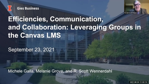 Thumbnail for entry Efficiencies, Communication, and Collaboration: Leveraging Groups in the Canvas LMS