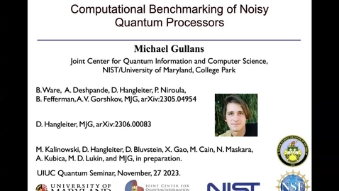 Thumbnail for AJL-ICMT Seminar: Michael Gullans, University of Maryland, 11/27/2024