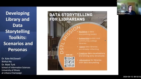 Thumbnail for entry iConf 2024 Developing Library and Data Storytelling Toolkits: Scenarios and Personas (short paper 433)