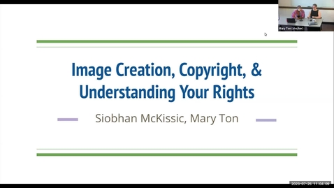 Thumbnail for entry Library Emerging Technology Talk Series – Generative AI - Image creation, copyright, and understanding your rights