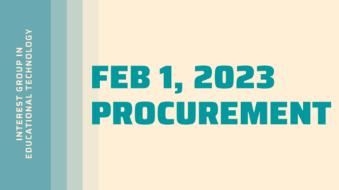 Thumbnail for February 1, 2023 IGET Meeting 