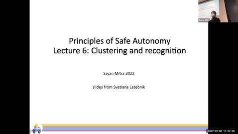 Thumbnail for ECE 484 Lectures 6: Perception recognition 3