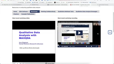 Thumbnail for Savvy Researcher - MAXQDA for Qualitative Data Analysis