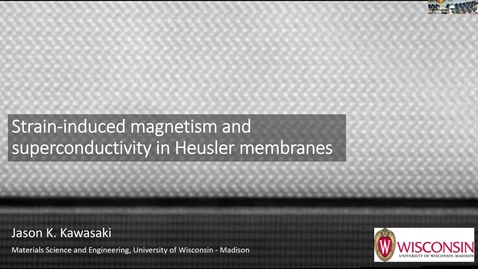 Thumbnail for Condensed Matter Seminar - Jason Kawasaki, University of Wisconsin, Madison