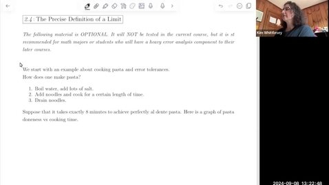 Thumbnail for Explanation of the Epsilon Delta definition of the limit