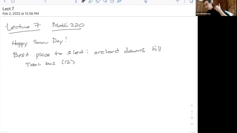 Thumbnail for Math 220 F 22 Lecture 7