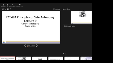 Thumbnail for ECE 484 Lecture 9: Stability