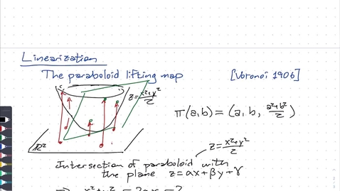 Thumbnail for Mar 02: Delaunay triangulation proofs
