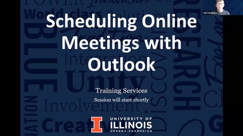 Thumbnail for Scheduling online meetings with Outlook
