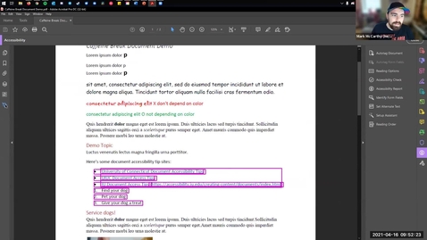 Thumbnail for Caffeine Break - Making Documents Accessible with Mark McCarthy - Friday, April 16, 2021
