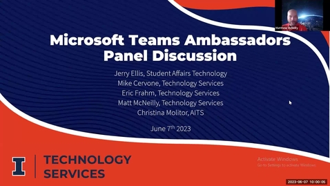 Thumbnail for entry G2 - Microsoft Teams Ambassadors Group Panel Discussion: ITPF SP23 - Spring 2023 IT Pro Forum