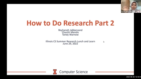 Thumbnail for entry SRP Lunch and Learn: Research part 2 Writing and Publishing