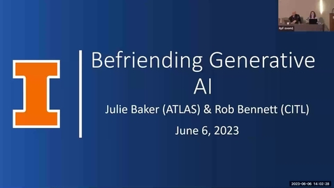 Thumbnail for entry A4 - Befriending Generative AI  - Spring 2023 IT Pro Forum