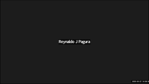 Thumbnail for Reynaldo J Pagura's Zoom Meeting - TRST 410