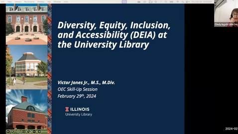 Thumbnail for OEC Skill Up Session: DEIA at the Library