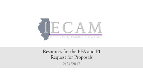 Thumbnail for entry Webinar Resources for PFA and PI Request for Proposals