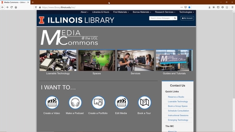 Thumbnail for Media Commons Self-Use Video Booth Booking Tutorial