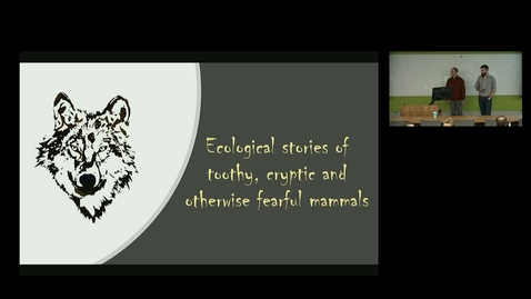 Thumbnail for NRES 500 Fall 2018 - Dr. Jared Duquette - Ecological Stories of Toothy, Cryptic, and Otherwise Fearful Mammals