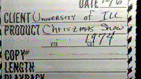 Thumbnail for entry Sing a Song of Christmas II, 1974  ~ Audiovisual Digital Surrogates from the University Videotapes, Series 39/1/15