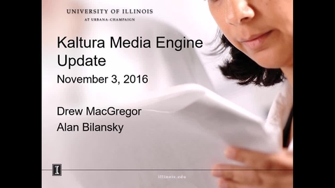 Thumbnail for Kaltura Media Engine Update - 3 November 2016