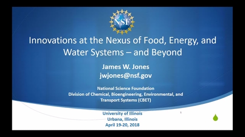 Thumbnail for NRES 500 Spring 2018 - James Jones - Agricultural Production Systems Analysis, Simulation, Crop and Soil Modeling, Environmental Effects on Crop Growth and Yield and Computer Applications in Agriculture