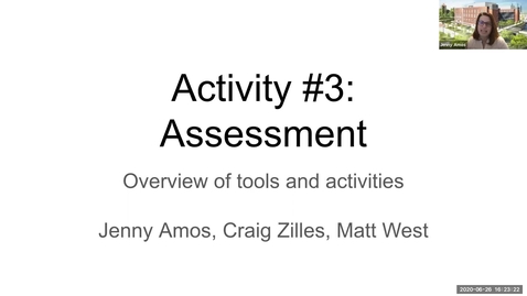 Thumbnail for entry Assessment Overview (GCOE Fall 2020 Prep Activity #3)