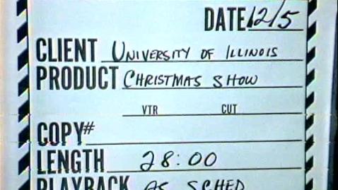 Thumbnail for entry Sing a Song of Christmas I, 1973 ~ Audiovisual Digital Surrogates from the University Videotapes, Series 39/1/15