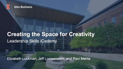 Thumbnail for Creating Space for Creativity