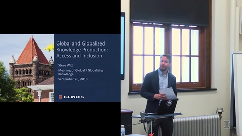 Thumbnail for entry 2018-9-26 - Debate on the Meaning of Global-Globalizing Knowledge