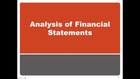 Thumbnail for Financial Statement Analysis Intro and Overview