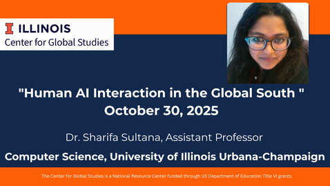 Thumbnail for Human AI Interaction in the Global South with Dr. Sultana