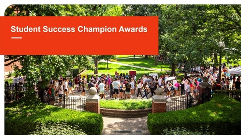 Thumbnail for entry Student Success Symposium - Awards