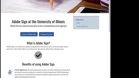 Thumbnail for Adobe Sign training