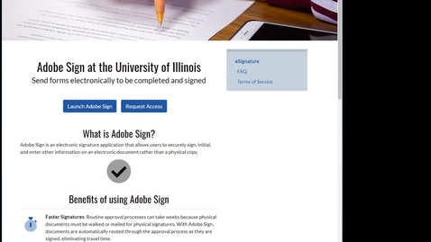 Thumbnail for entry Adobe Sign training