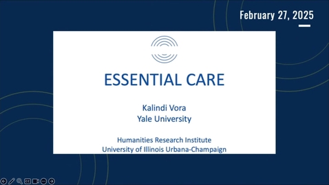 Thumbnail for Kalindi Vora: &quot;Essential Care&quot;