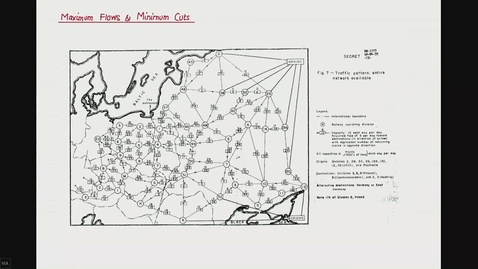 Thumbnail for Lecture 17 (10/22).   Maximum Flows and Minimum Cuts.