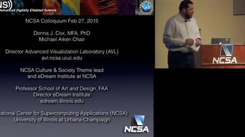 Thumbnail for Visualization Case Studies (The Centrality of Advanced Digitally-Enabled Science) -- Donna Cox